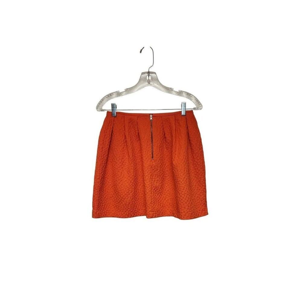 H&M Pleated Mini Skirt Color Orange Size 6